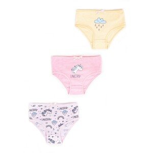 Yoclub Kids's Cotton Girls' Briefs Underwear 3-pack MD-24/GIR/001