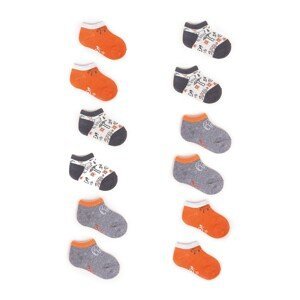 Yoclub Kids's Ankle Cotton Boys' Socks Patterns Colors 6-pack SK-08/6PAK/BOY/001
