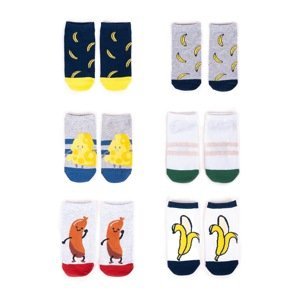 Yoclub Kids's Ankle Cotton Boys' Socks Patterns Colors 6-pack SK-08/6PAK/BOY/002