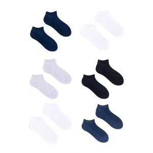 Yoclub Kids's Ankle Cotton Boys' Openwork Socks Basic Colors 6-pack SK-27/6PAK/BOY/001