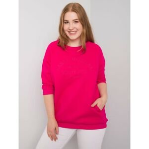 Women's fuchsia sweatshirt plus size