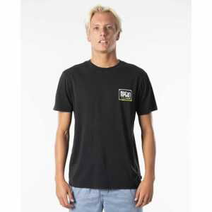 T-shirt Rip Curl NATIVE GLITCH TEE Washed Black