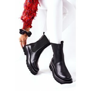 Women's High Chelsea Boots Black Belive