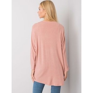 Dusty pink women's knitted cape