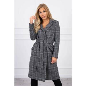 Jacket/coat checked TIFFI 66 graphite