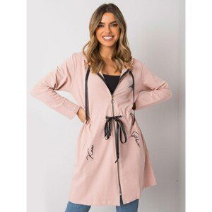 Dusty pink zip up hoodie