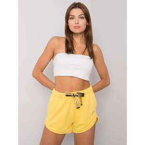 Yellow sports shorts Jadey FOR FITNESS