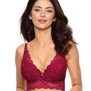 Charlize / PG1 push-up semicorset - burgundy