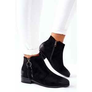 Women's Suede Boots Warmed Black Janice