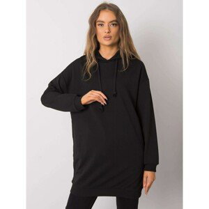 Women's black sweatshirt with pockets