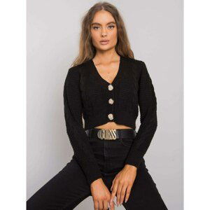 RUE PARIS Black cardigan