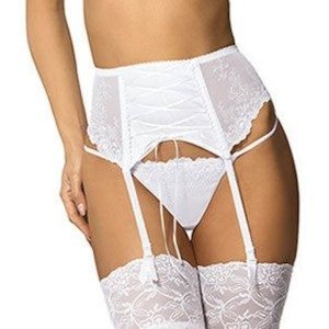 Yvette / PPW garter belt - white