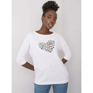 Women's white cotton blouse