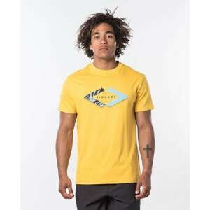 T-shirt Rip Curl QUOTED S / S TEE Washed Yellow