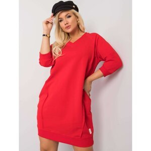 Red dress plus sizes with pockets