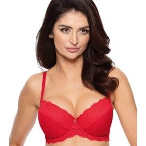 Scarlet / B1 push-up bra - red