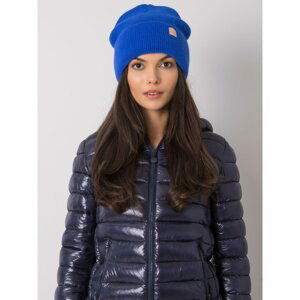 Women's blue beanie hat