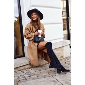 Women's eco-suede boots black Can't Stop