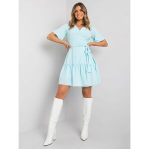 Light blue dress with tie