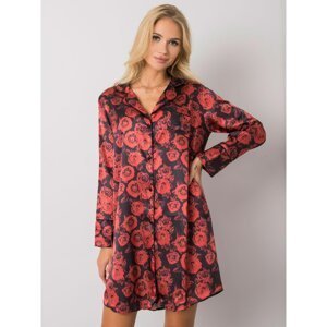 Black and red patterned nightgown