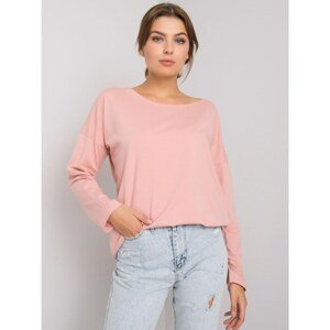 Light pink plain cotton blouse
