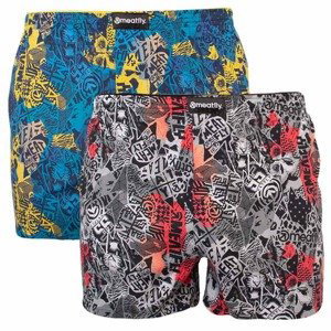 2PACK men's shorts Meatfly multicolored in a gift box (Agostino - Mosh)