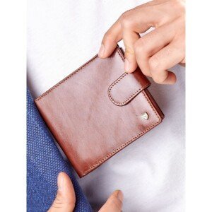 Elegant brown leather wallet for men
