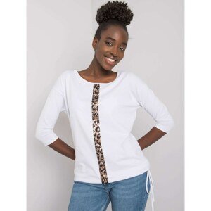 White cotton blouse with a welt