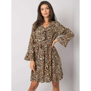 Beige and black spotted dress by Bexxley