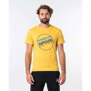T-shirt Rip Curl YO MAMA S / S TEE Washed Yellow