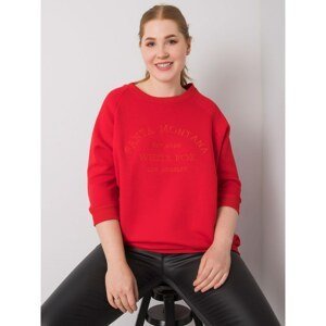 Women's red sweatshirt larger size