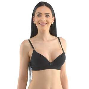 Women's bra Gina reinforced with underwire black (07019)