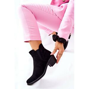Boots On A Block Heel Sergio Leone BT620 Black