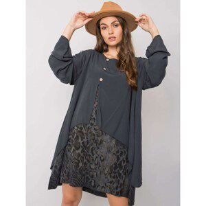 Graphite oversize women's dress