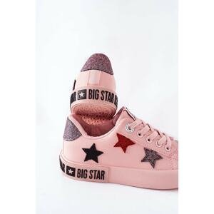 Children's Leather Sneakers BIG STAR II374033 Pink