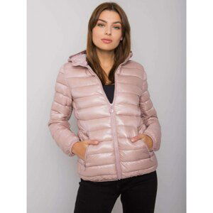 Light pink jacket with a hood