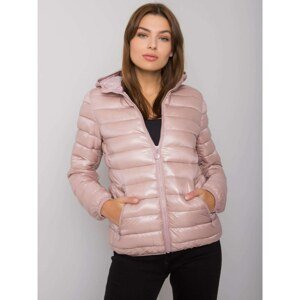 Light pink jacket with a hood