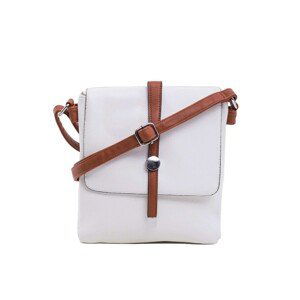 Women's white bag with an adjustable strap