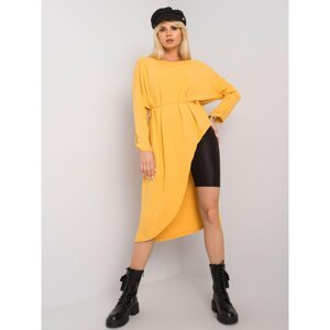 Yellow cotton tunic for women