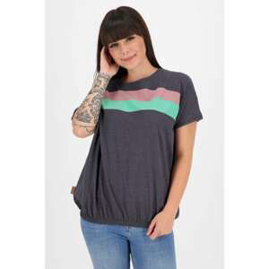 Dark gray women's loose T-shirt Alife and Kickin - Women