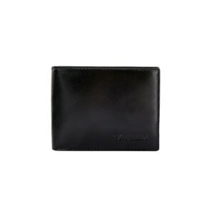 Black wallet for a man without a clasp