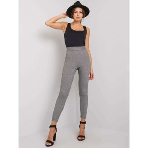 Grey leggings with patterns by Briseida RUE PARIS