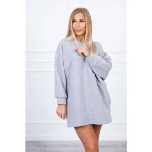 Insulated sweatshirt with gray print