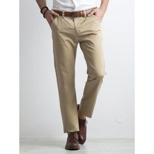 Classic men's trousers in beige color