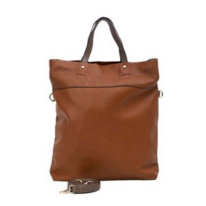 Brown soft city bag