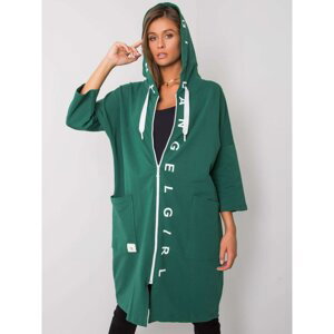 Dark green zip-up hoodie