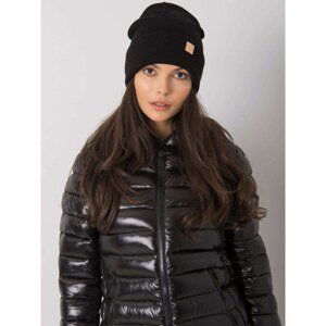 Women's black beanie hat