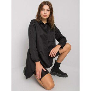 Black asymmetrical women's shirt