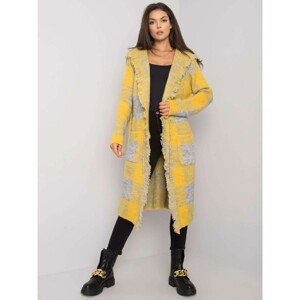 RUE PARIS Yellow checked cape