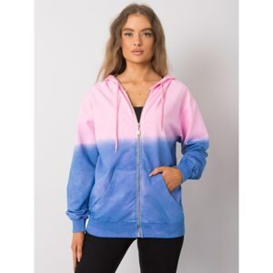 Pink and blue hoodie